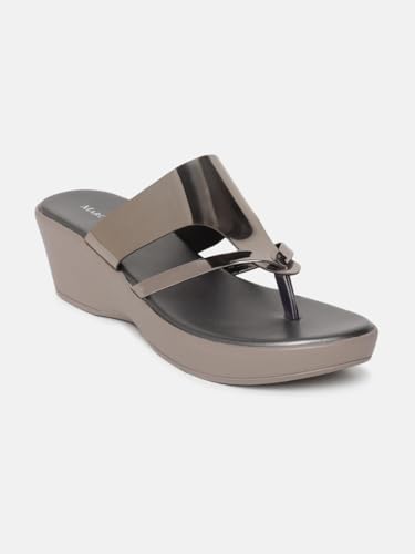 Image of Marc Loire Women Round Toe Wedge Heel Sandal for Casual Wear