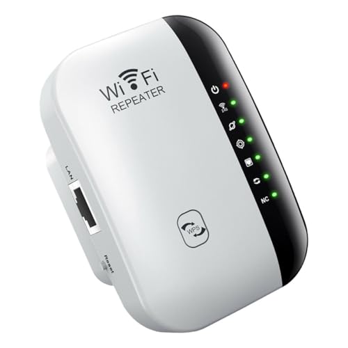ULTECHNOVO Extensor WiFi 300 Mbps para Hogar Grande Alta Penetración y Máxima Seguridad, Repetidor Inalámbrico Plástico 802.11 B/g/n Compatible Múltiples Dispositivos