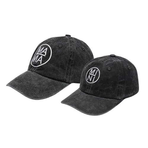 Image of Family Matching Hats Daddy and Me Mommy and Me Hats New Dad Gift Mom to be Gift for Her Him Family Photoshoot Outfit Dada Mama Mini