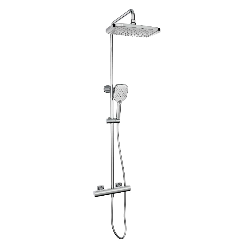 Kolt Chrome Shower with Sliding Handset and Drench Head