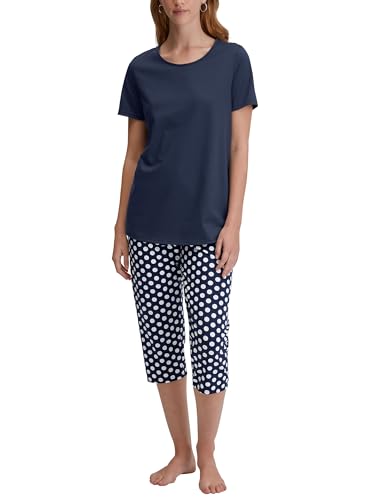 CALIDA Cotton Special 3/4-Pyjama Damen, aus 100% Baumwolle