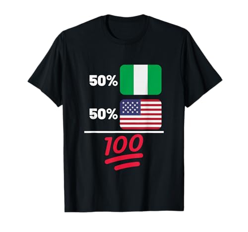 Bandera American Plus Nigerian Mix Heritage Camiseta