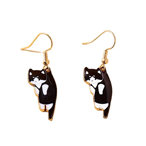 Sweet Kawaii Animals Kitten Drop Dangle Lovely Funny Cute Cartoon Aesthetic Cat Lover Person Creative Earrings Friendship Jewelry for Women2