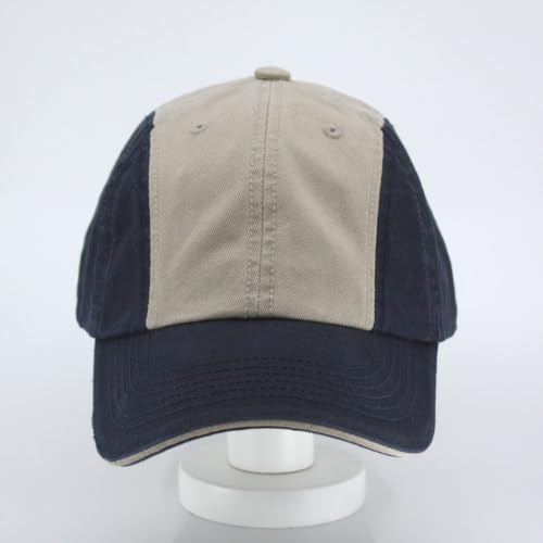 Image of Classic Washed Cotton Baseball Cap - Vintage Adjustable Dad Hat, Curved Bill for Men Women, Outdoor Everyday Wear