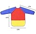 Attmu 2 Pack Kids Art Smocks, Children Waterproof Artist Painting Aprons Long Sleeve with 3 Pockets for Age 2-6 Years