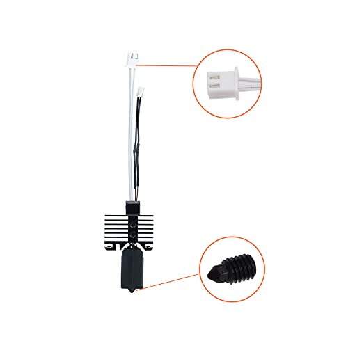 Creativity 500℃ High-Temperature Upgraded Hotend Kit, 24V Ceramic Heater Thermistor+ 2 Hotend Silicone Cover +1 Extra Hardened Steel Nozzle +1Extra Snap, For Lab X1 3D Printer #TOP2