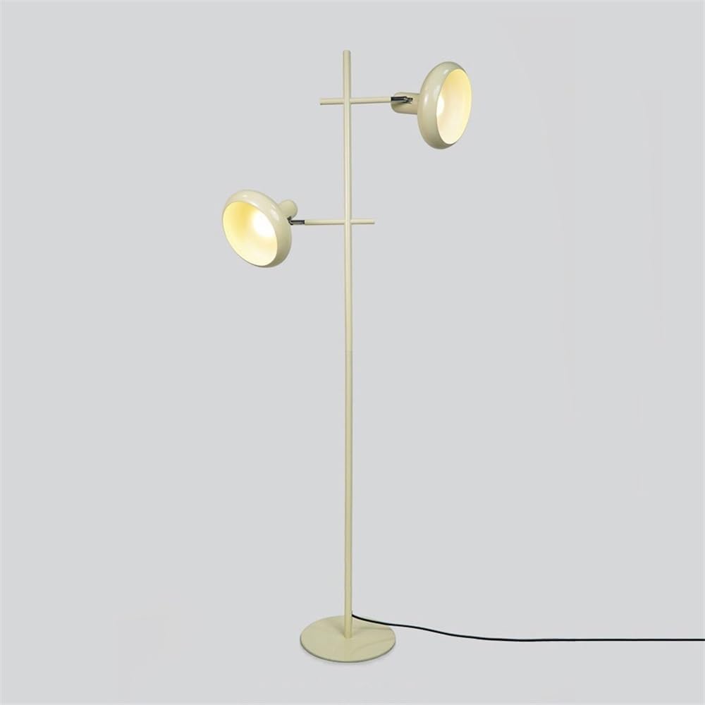 Lampa podłogowa Lampa podłogowa do salonu obok sofy, obracana o 360 stopni, podwójna głowica, lampa stojąca sypialni i pielęgnacji oczu