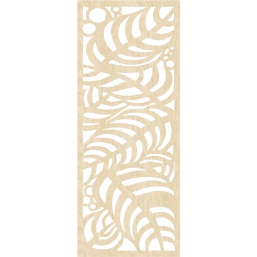 Image of 17 3 /8 inchW x 44 3 /8 inchH x 3 /8 inchT Mills Decorative Fretwork Wood Wall Panels, Birch