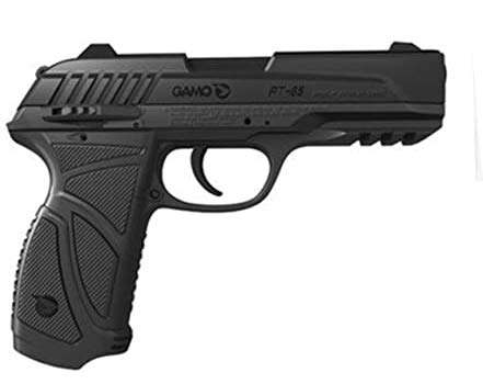 Ecommur. PT85 gamo blowback Negra | Pistola de Aire comprimido y perdigones semiautomática 4,5mm PT-85 + maletín + 2 Cajas de balines y CO2
