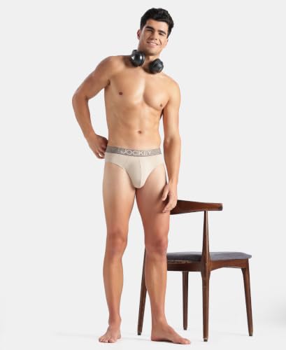 Image of Jockey US07 Men Super Combed Cotton Elastane Stretch Solid Brief