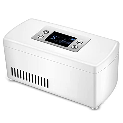 Refroidisseur Portable À Insuline Glacière À Médicament Intelligent Mini Compact Frigo À Médicaments Diabétiques 2-8℃ pour Maison Voiture Voyage (Size...