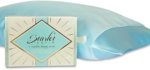 Starlet Satin Pillowcase- Dreamboat Blue