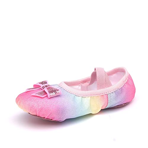 sfdgfhyf Kids Sneaker Children Shoes 2 to 12 Years Dance Shoes Warm Dance Ballet Performance Indoor Shoes Yoga Dance4