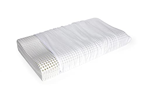 Talamo Italia - Talamo Italia Kissen für das Bett, 100% Made in Italy, Orthozervikales Kissen mit abnehmbarem Bezug, aus perforiertem Memory-Schaum,...