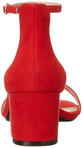 Image of Amazon Essentials Women's Two Strap Ankle Strap Block Heel Sandal