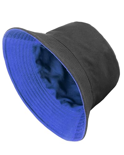 Image of Gelante Reversible Bucket Hat for Men and Women - Cotton, Outdoor Sun Protection Bucket Hats.