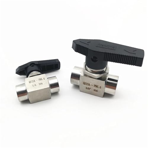 Vanne de commande G 1/2 en inox 304 idéale pour panneaux de distribution d'eau