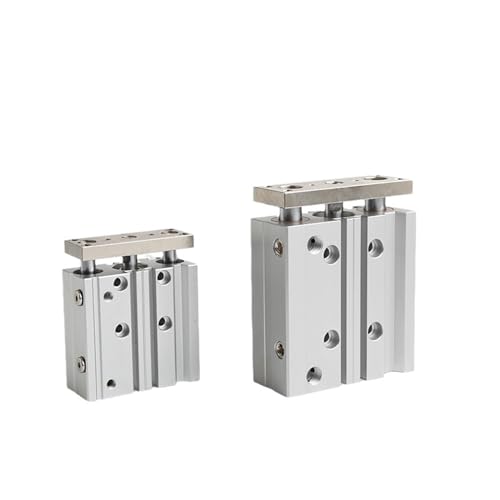 Cylindre pneumatique TCM25 compact pour guidage de convoyeur industriel - 2