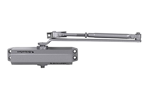 CoFan 31300143 Door Closer with Retention (40 - 65 kg) Silver