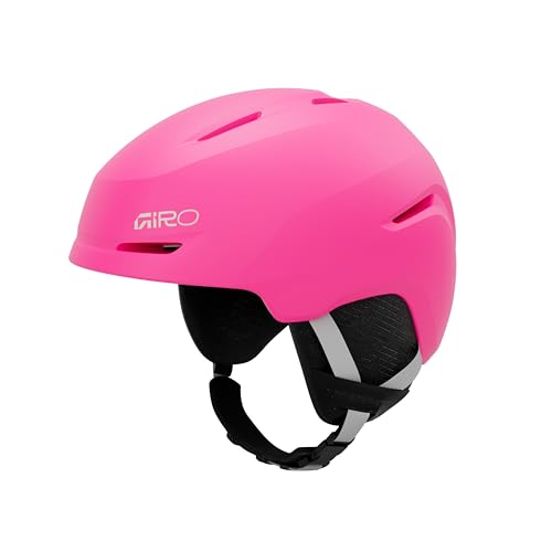 Casque Giro Spur YS rose : ajustement réglable et aérations pour la sécurité des jeunes skieurs