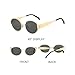 YUIAAOKY Retro Oval Sunglasses for Women Men Trendy Designer Sun Glasses Classic Metal Frame Shades 90s Gold Glasses