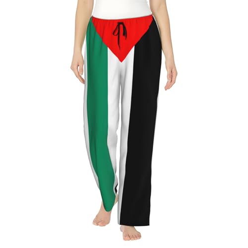 Pantalon de pyjama Palestine anti-irritation en polyester ample femme