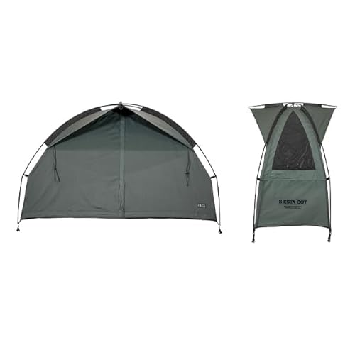 windswaves コット テント フライシート モスキートネット メッシュ TC ナイロン 遮光 収納カバン付き 車中泊 キャンプ ソロ (コットテント-カーキ)
