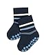FALKE Unisex Baby Stoppersocken Multi Stripe B Hp Baumwolle rutschhemmende Noppen 1 Paar, Blau Space Blue 6116, 74-80