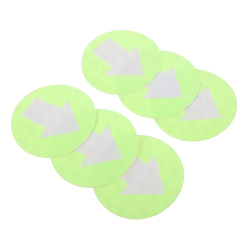 SUPVOX 6 Pack Arrow Direction Signs Reflective Trail Markers PVC Signs Easy to Read Camping Directions