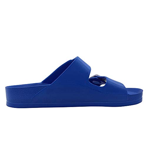 Image of Luffymomo Women's Eva Double Buckle Slides Sandals | Soft Footbed Adjustable Slip on Sandals, Comfortable Summer Beach