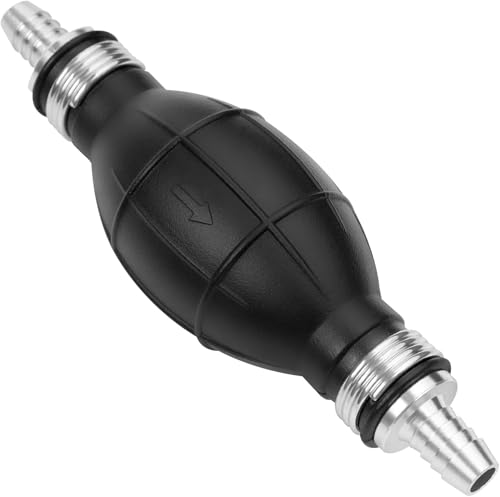 Image of H-veenjor 5 /16 inch Boat Primer Bulb Marine for Outboard Motor Universal Fuel Line Hand Primer Bulb Manual Black Rubber Fuel Transfer Vacuum Pump for Gas, Gasoline,Diesel, Water