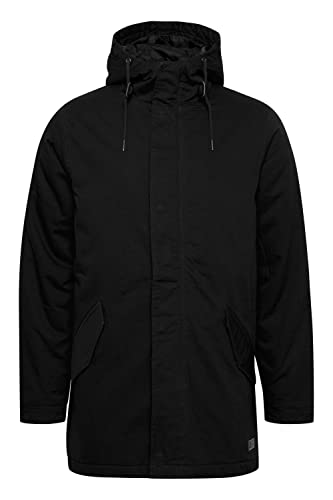KOG Winterjacke Herren Lang - Warme Wildlederjacke Mit Kapuze, Streetwear Bomberjacke Für Herbst & Winter