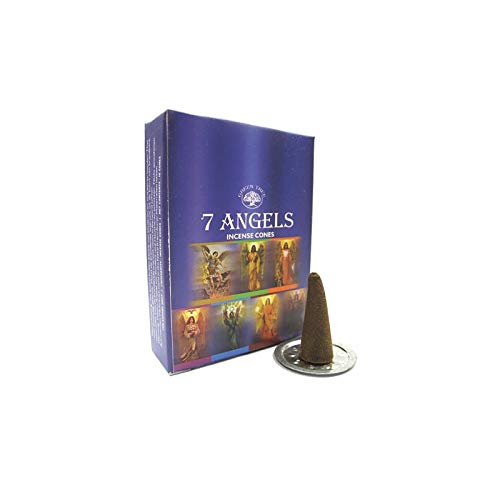 Find Something Different Boîte de 10 cônes d'encens naturels Motif Arbre Vert 7 Anges