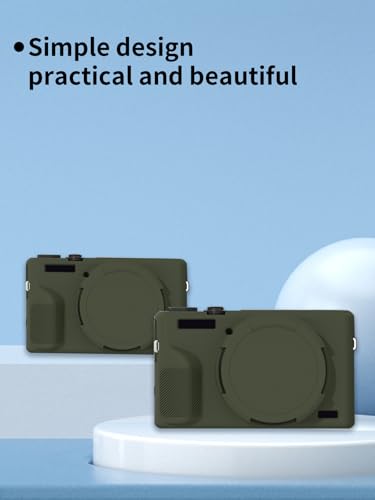 Funda especial para Canon PowerShot G7 X Mark III silicona verde miniatura 7
