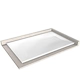 piatto doccia rettangolare di smc - 3,7 cm di altezza - dimensioni e accessori selezionabili, piletta di scarico:senza piletta, dimensione piatto doccia:80x140cm