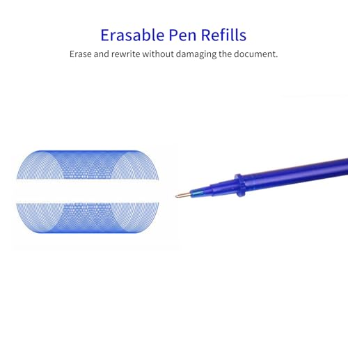 Recargas de Bolígrafos Gel Borrables 0.5 mm 100 pcs Azul miniatura 5