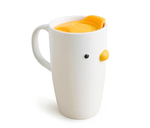 PURROOM Duck Coffee Mug with Lid, Travel Cup with...