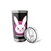 Overwatch 2 D.Va White & Pink Rabbit Centre Icon Logo Stainless Steel Insulated Tumbler