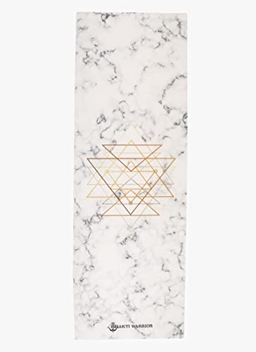 Image of Shakti Warrior Sacred Yoga Mat - Artist Designed, Premium Printed mats, Non Slip, Great for Regular & Hot Yoga, Pilates and Workout (72 inch x 24 inch x 5mm Thick)