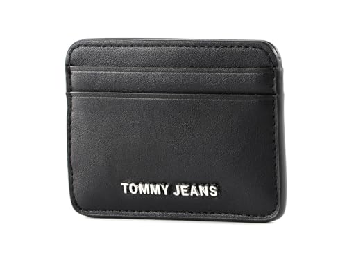 Porte-cartes Tommy Hilfiger TJW Academia noir, l'accessoire élégant et minimaliste par excellence