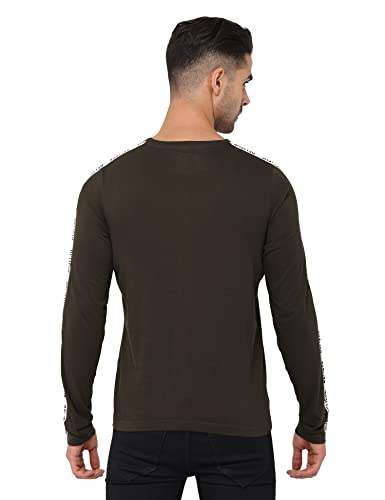 Image of HELLA FASHIONS Men's T Shirt, inchBelieve inch Printed Full Sleeves Tees for Men, Regular Fit, Casual