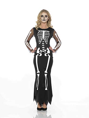 Preisvergleich Produktbild Karnival Costumes 84208 Kostüm, Women, schwarz / weiß, L