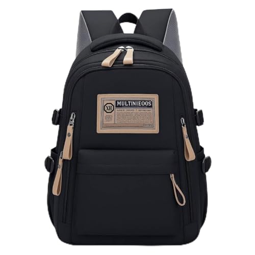 Mochila Masculina Feminina Notebook Viagem Trabalho Escola Escolar Preta Grande Impermeável Reforçada Resistente Passeio Casual (Dark)