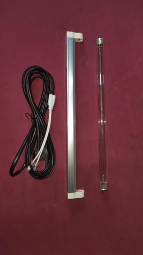Image of UV Light 12 inch inch (1 feet) (Shortwave) with Fixture & Cable - 254nm Lamp (for Laboratory use /UV Chamber /sterilization)