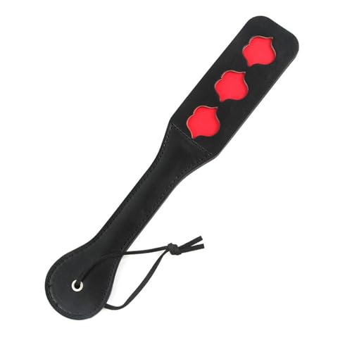 Image of DFsucces Faux Leather Slut Spanking Paddle for Sex Play,12.5inch Sex Paddle,Leather Spanking Paddle for Sex Play,Sex Paddle Role Play(A8)