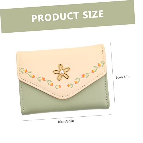 Fashionable Women Short Wallet Flower Printing Storage Pouch Portable Purse2