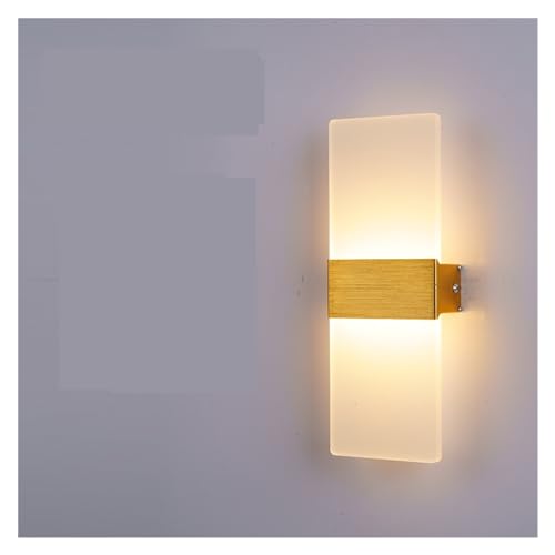 Lámpara de pared LED dorada de 220V y 110V para pasillos y salones modernos