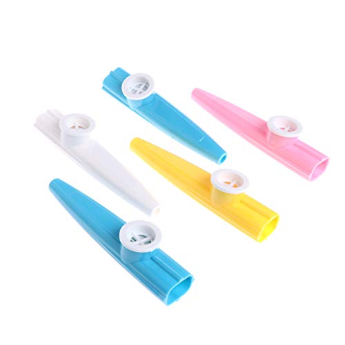 GROOMY Kazoo Lot de 5 harmonicas en plastique pour enfant - Les Beatles, Paul McCartney, John Lennon, RIngo Starr, George Harrison GROOMY Kazoo Lot de 5 harmonicas en plastique pour enfant – Image 3