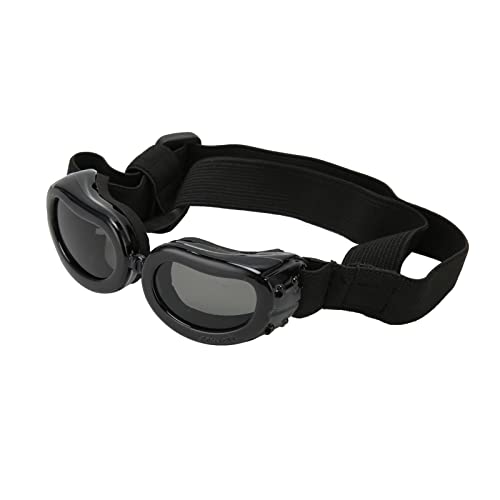 Dog Sunglasses Windproof Doggie Goggles with Adjustable Elastic Band for Small Medium Pet