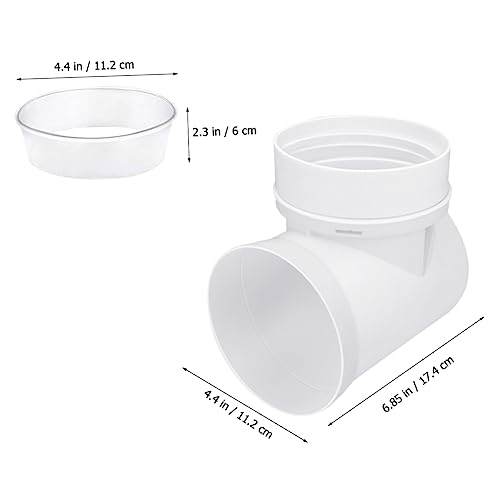 NIYANGLE 1 Set Droger Slang Ontluchtingsplaat Droogmachine Droogdok Aansluiting Handig Adapter Voor Muurplaat Voor Droger Adapter Voor Droogslangsysteem Buikspieren Droog Buis Belangrijk - Image 7